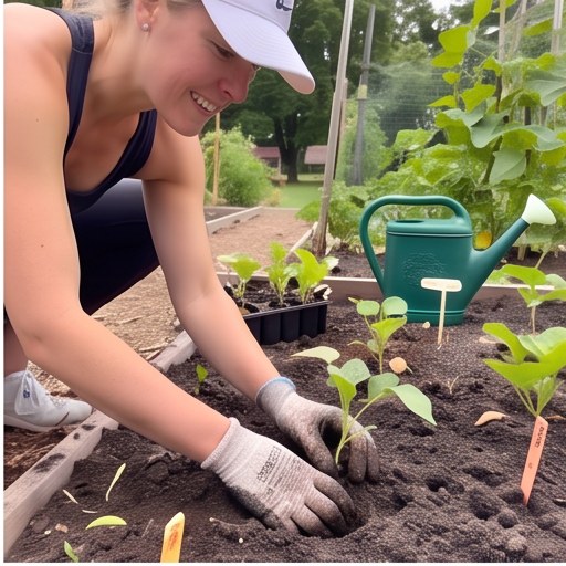 Irene Chen demonstrating gardening in a lived-in home, activity photo 2