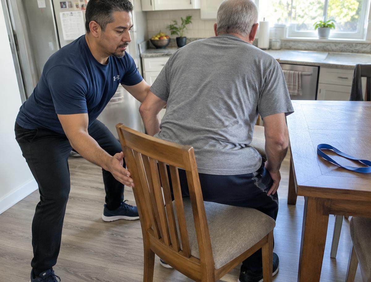 Tom Reyes teaching during a visit